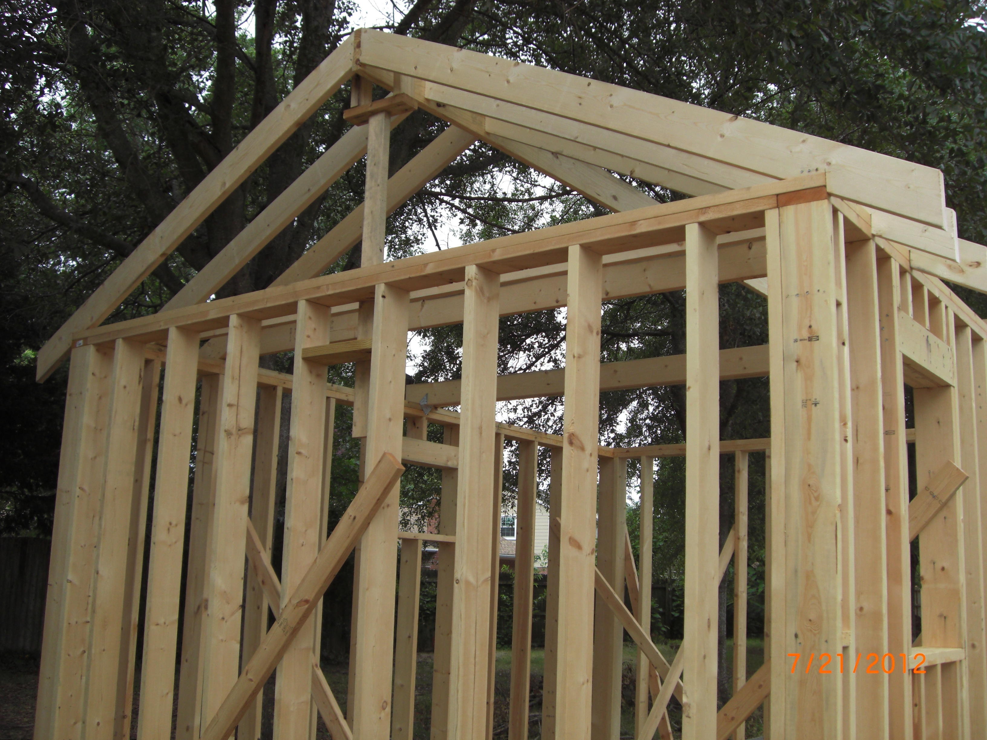 Rafters and Joists | Church of the Holy Family Clothing Shed